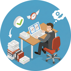 書類作成の負担が少ない