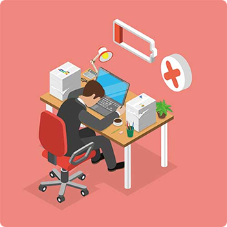 膨大な書類に時間も気力も奪われる